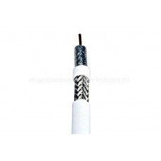 Cablu coaxial DIGI-SAT 3010, 75 Ohm, PVC alb, tambur 500m Schrack XC1609403