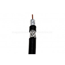Cablu coaxial DIGI-SAT 3011, 75 Ohm, PE negru, tambur 500m Schrack XC1601503