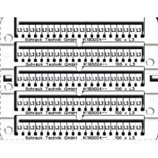 Etichete pentru cleme şir "L3" (100x) IK190004-- Schrack Romania