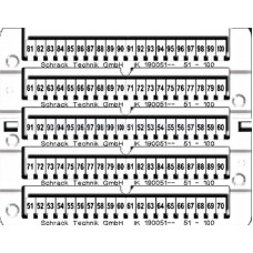 Etichete pentru cleme şir "51-100" (2x) IK190051-- Schrack Romania