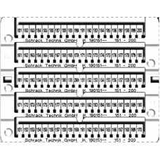 Etichete pentru cleme şir "151-200" (2x) IK190151-- Schrack Romania