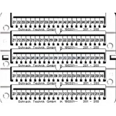 Etichete pentru cleme şir "201-250" (2x) IK190201-- Schrack Romania
