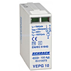 Modul descărcător cl. T2(C) 1UH (L+N) In=10kA, 335V, VEPG IS010073-- Schrack Romania