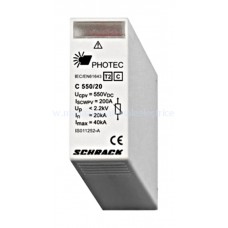 Modul descarcator fotovoltaic clasa II (C), 550Vdc IS011252-A Schrack Romania