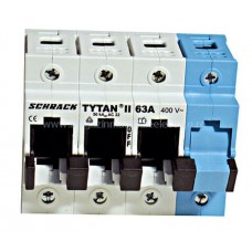 Separator de sarcină pt. portfuzibile D0 TYTAN-II 3p+N, 63A IS504704-A Schrack Romania