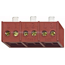 Clemă derivaţie 3 poli, 3x2x35mm² pentru TYTAN II şi CORON IS504722-- Schrack Romania