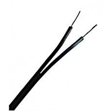 Cablu fără manta, 2 conductoare, (H)03VH-H 2 x 0,75 negru Schrack XC03010201